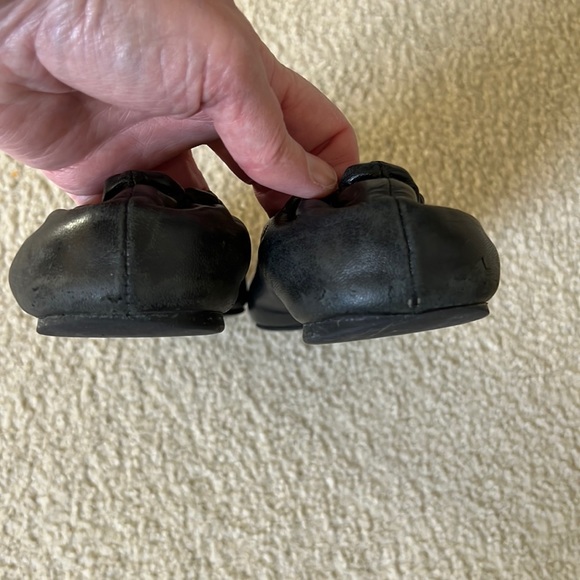 SOLD Tory Burch black Reva ballet flats slip ons slippers shoes size 10 - Picture 2 of 7